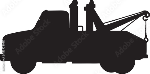 TOW TRUCK SILHOUETTE