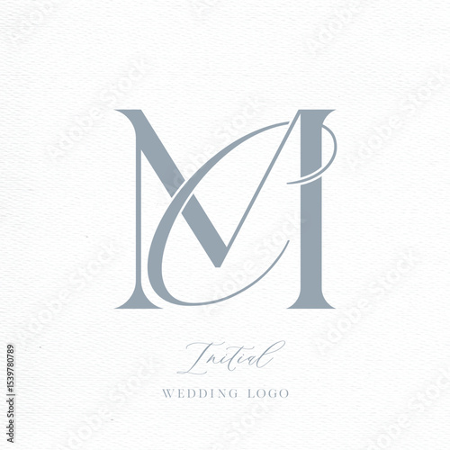 MC Initial Wedding Logo Monogram