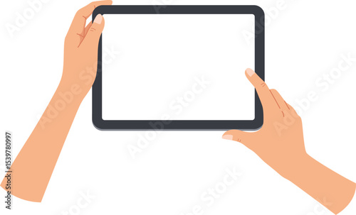 Hand Holding Tablet