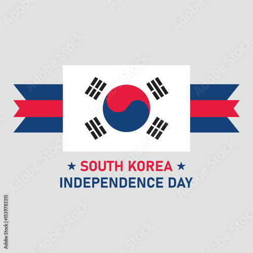 South Korea Independence Day Vector Illustration