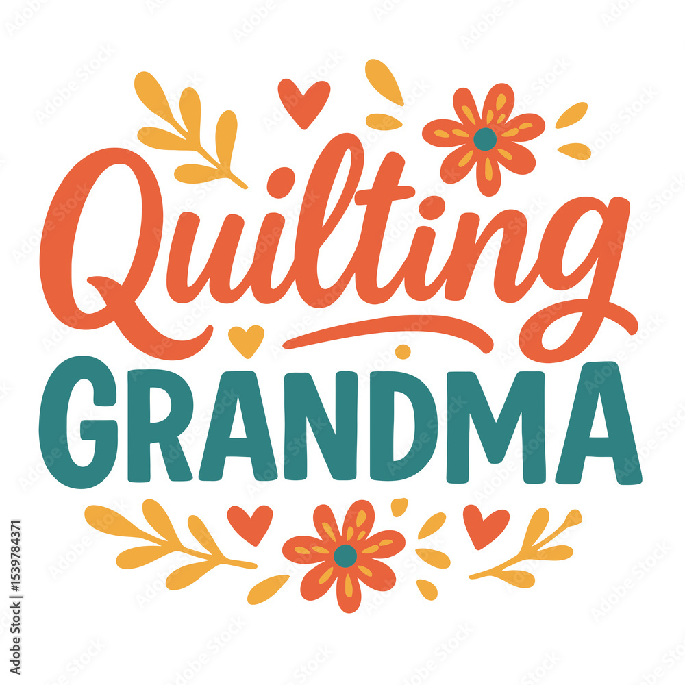 Obraz premium Quilting Grandma - Cute Grandma Quilting Design for T-Shirts and Gifts