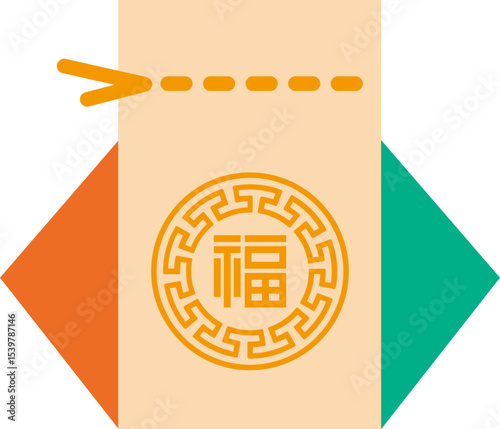 복주머니 일러스트