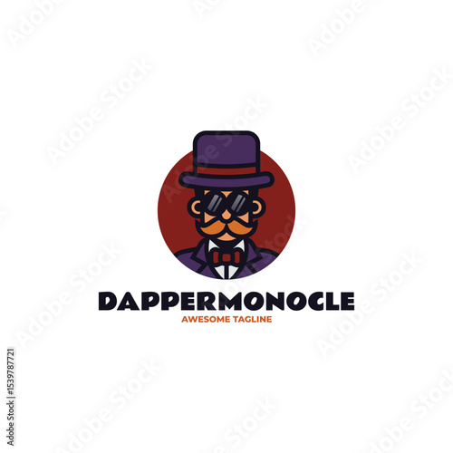 Gentleman Mascot Logo Design