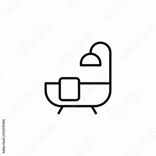 bathtub wash icon sign vector