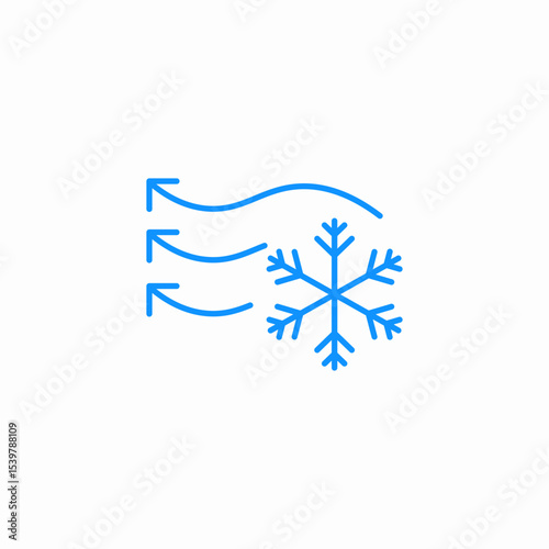 cooling system icon sign vector