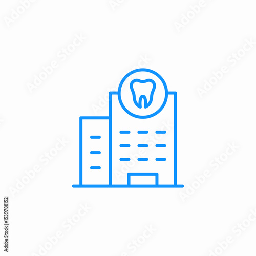 dental clinic icon sign vector