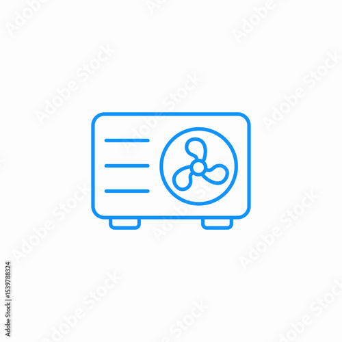 device fan icon sign vector