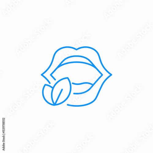 fresh breath icon sign vector