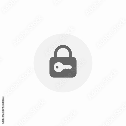 pad lock icon sign vector