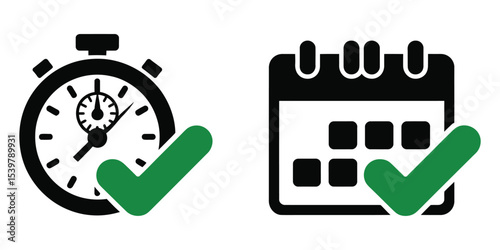 Abstract time concept icon vector

