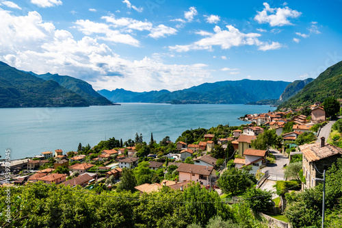 Panorama of Lake Como, with Bellagio, Santa Maria Rezzonico, Acquaseria, photographed by Sana Maria.