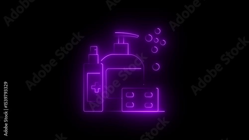 Wallpaper Mural Neon Glowing Hand Sanitizer, Soap and Medical Spray Concept for Hygiene, Health, and Safety | 4K Video

 Torontodigital.ca
