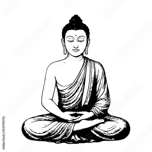 silhouette of buddha