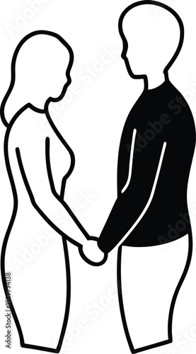pregnant woman and husband