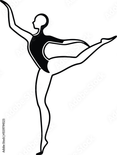 silhouette of a ballet dancer