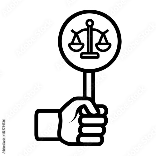 law Line Icon