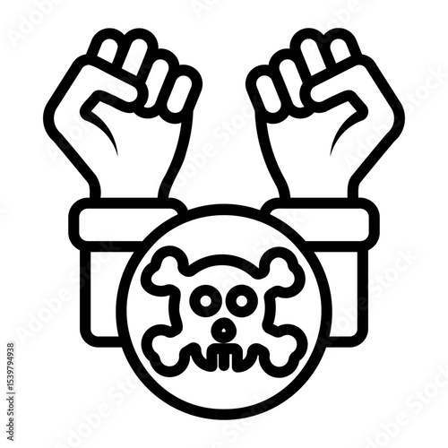 raise hand Line Icon