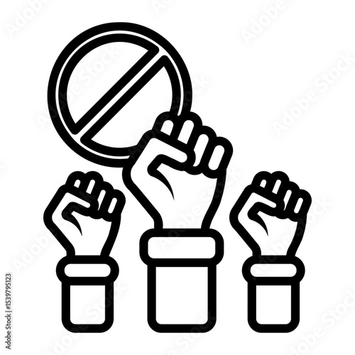 civil right Line Icon