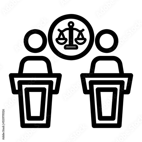 civil right Line Icon