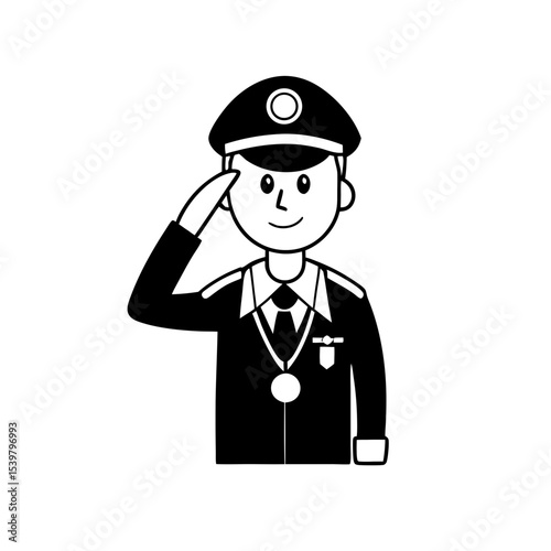 police officer vector illustration