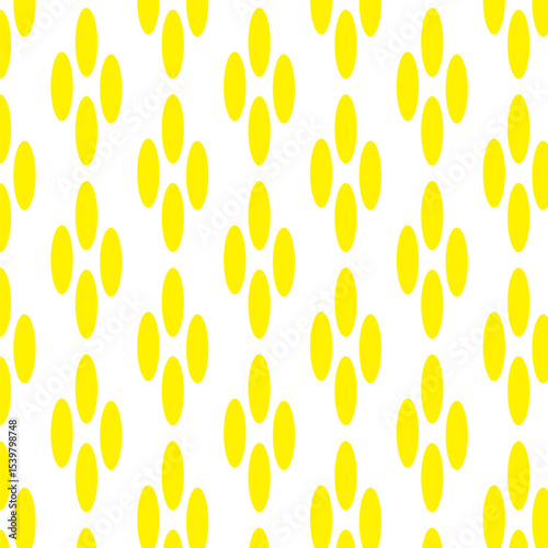 abstract yellow colour round shape pattern desing