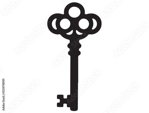 VINTAGE KEY SILHOUETTE