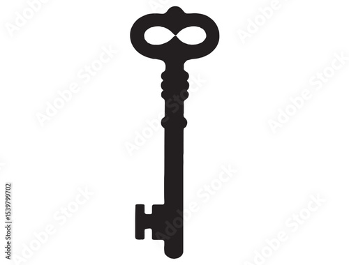 VINTAGE KEY SILHOUETTE