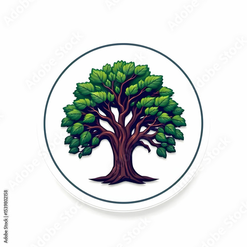 Detailed illustration of a stylized tree.