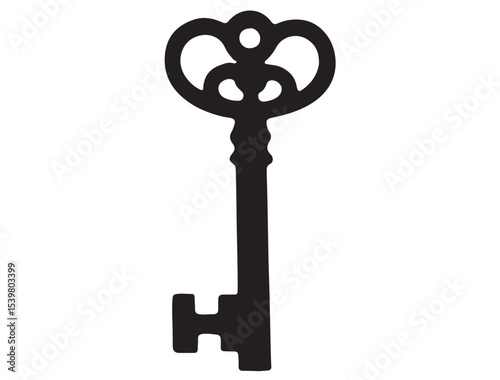 VINTAGE KEY SILHOUETTE