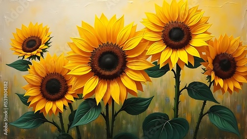 Vibrant Sunflowers: A Summertime Masterpiece