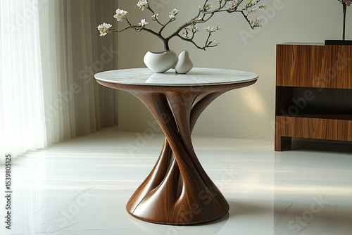 Realistic 4K Product Render of Minimal End Table