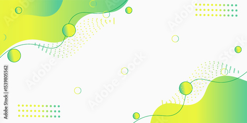 Colorful template banner with gradient color. Design with liquid shape.