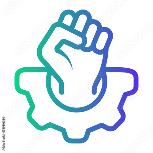 empowerment Line Gradient Icon