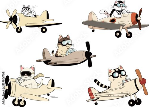 Cats Flying Airplanes