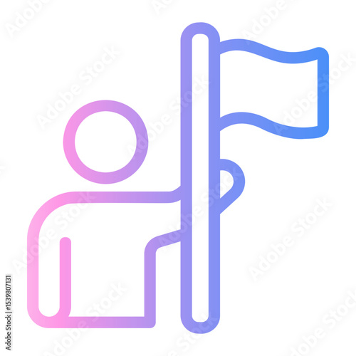 rise Line Gradient Icon