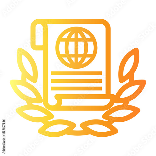 constitution Line Gradient Icon