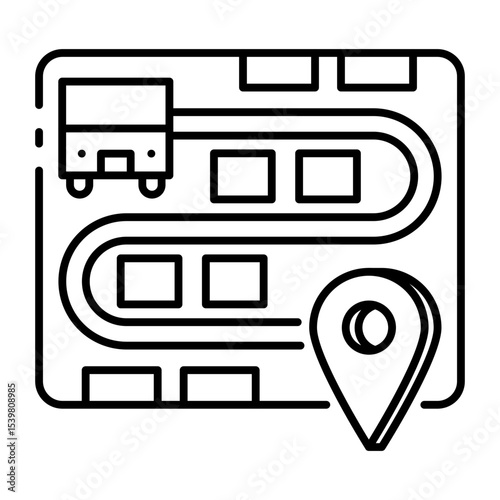 This Route icon is suitable for Travel and Tourism, etc