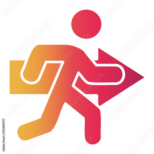 marcher Gradient icon