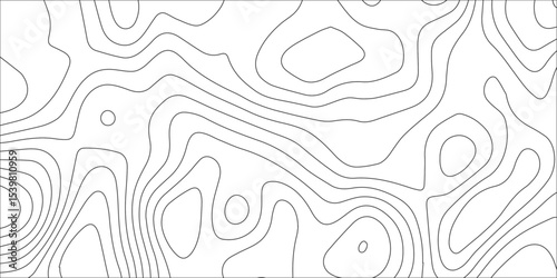 Abstract topographic white background. Seamless wavy lines patter. Geography map grid backdrop. Business concept design. Wave paper curved reliefs background.	