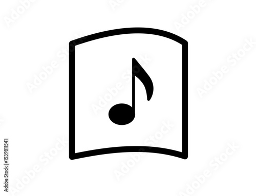 Icon of sheet music with eighth notes 07D : Eighth note, Quarter note, quaver, crotchet , musical instrument , sheet music , music score 