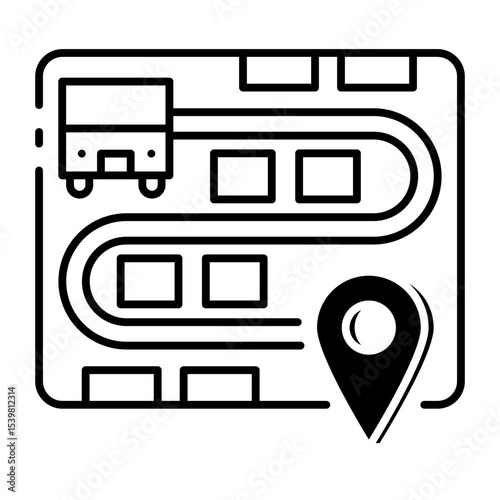 This Route icon is suitable for Travel and Tourism, etc