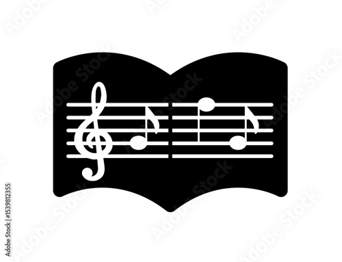Icon of sheet music with a treble clef and notes 24B : Eighth note, Quarter note, quaver, crotchet , musical instrument , sheet music , music score 
