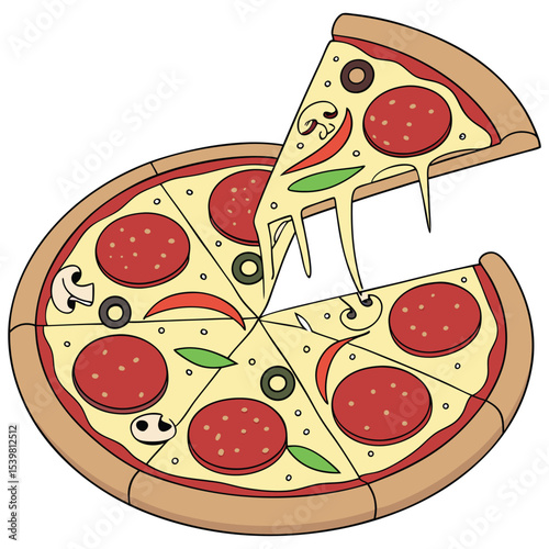 pizza vector