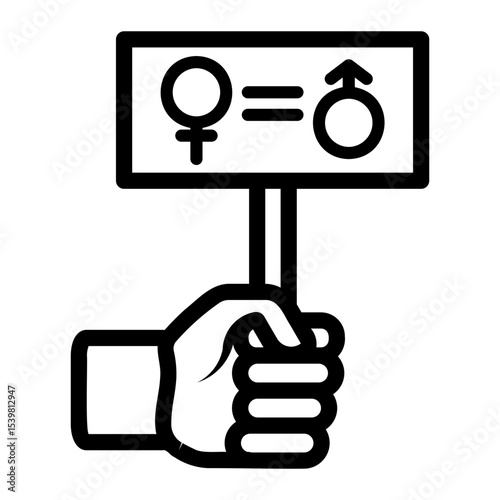 gender equality Line Icon