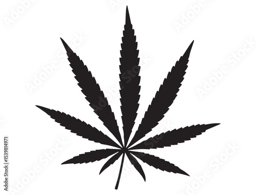 WEED LEAF SILHOUETTE