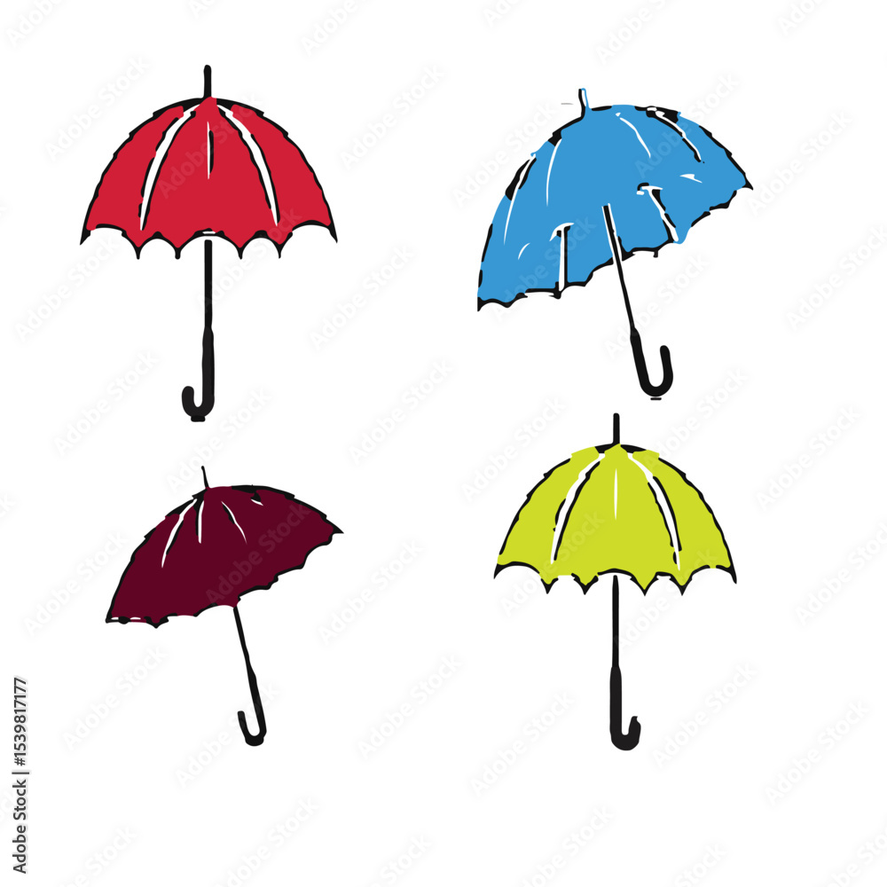 Fototapeta premium Vector umbrella