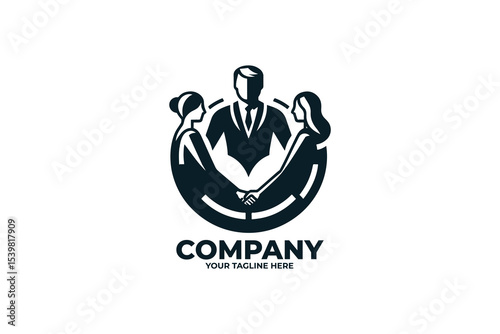 Teamwork Circle Logo Icon