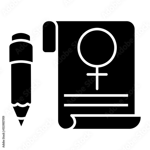 woman rights Solid icon
