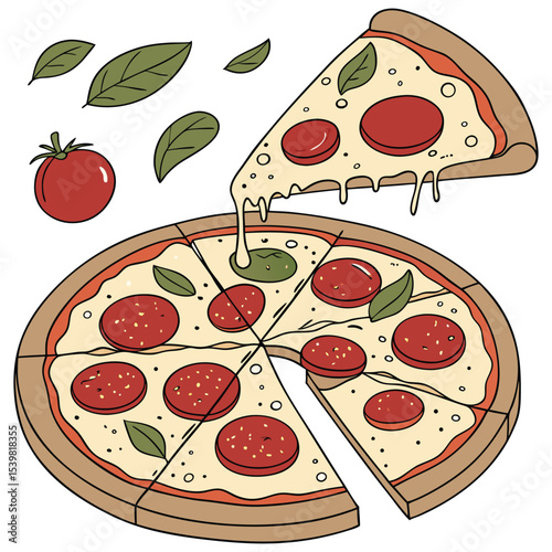 pizza vector