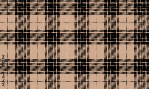 Seamless plaid pattern, cream, black, classic and simple, suitable for designing clothes, skirts and pants, adding elegance and style to your outfit.